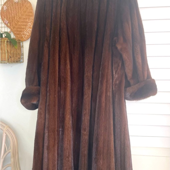 Full Length Woman's Custom-Made Mink Coat - Picture 5 of 6